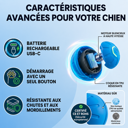 Balle Interactive Automatique pour Chien 🐶