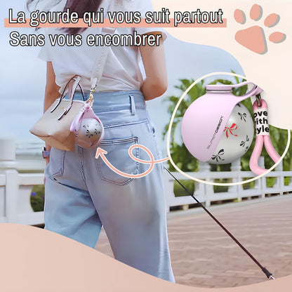 Gourde de Voyage 2-en-1 pour Chien