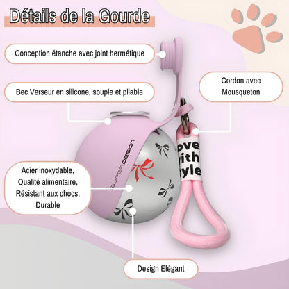 Gourde de Voyage 2-en-1 pour Chien