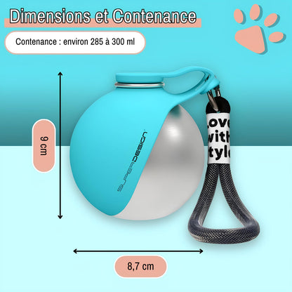 Gourde de Voyage 2-en-1 pour Chien